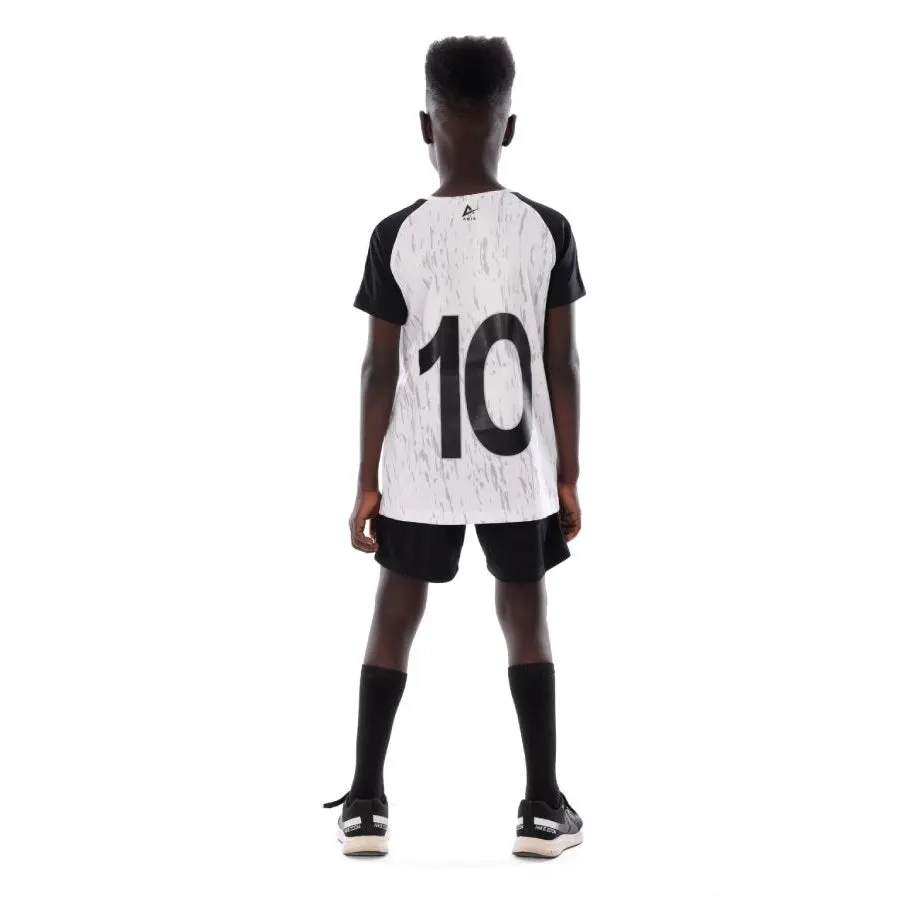 Anja Boys White And Black Football Sports Kit [WS]