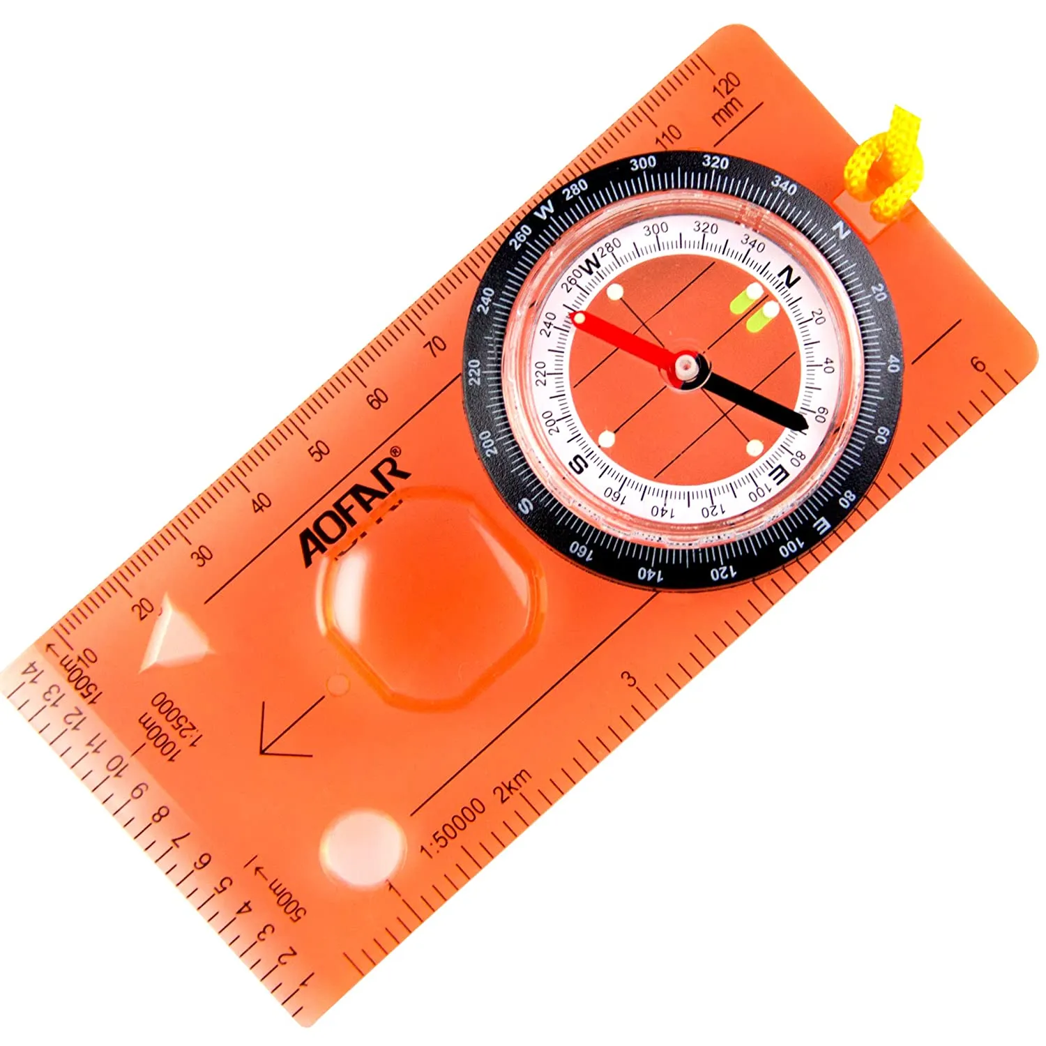 AOFAR Orienteering Compass | Boy Scout Compass for Kids Professional