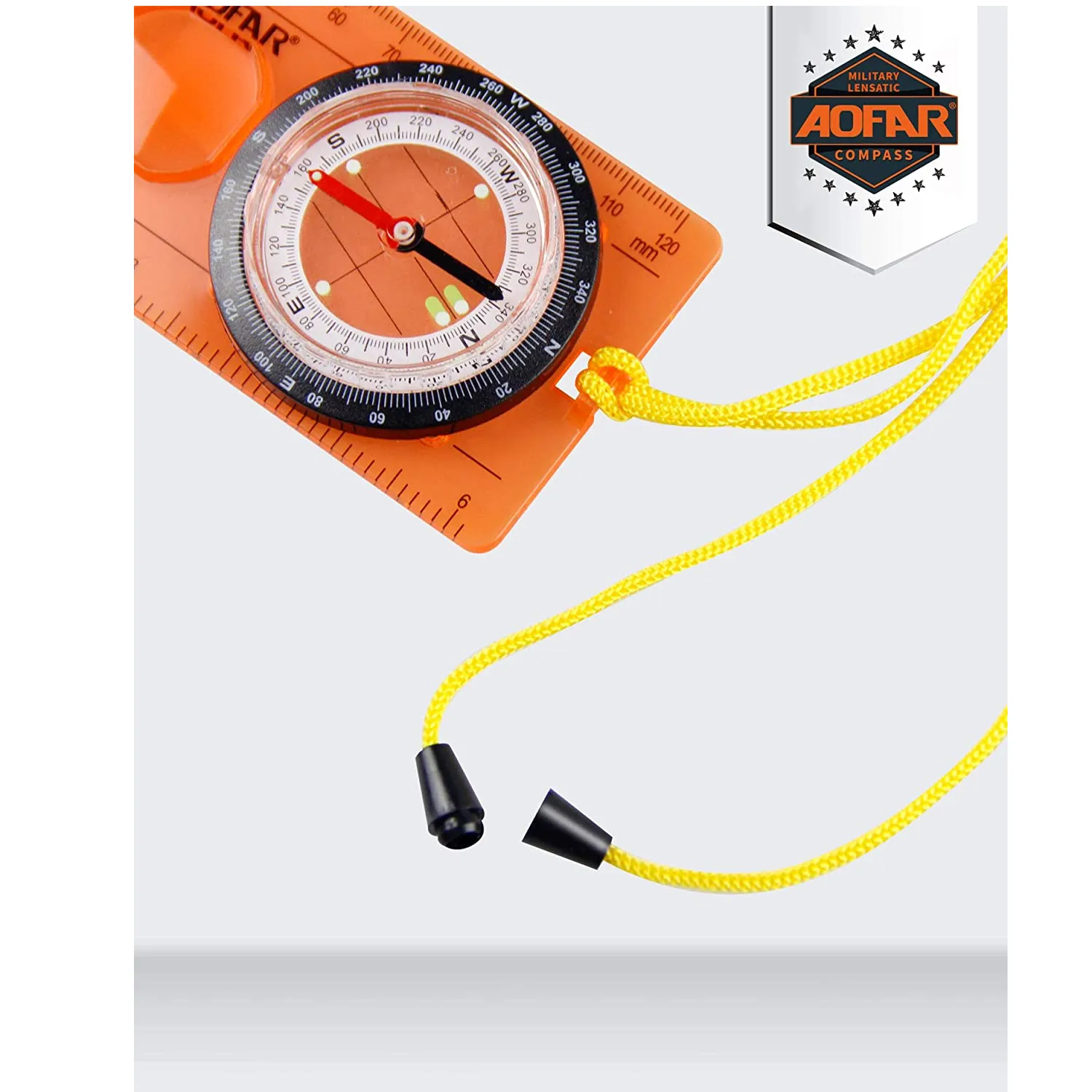 AOFAR Orienteering Compass | Boy Scout Compass for Kids Professional