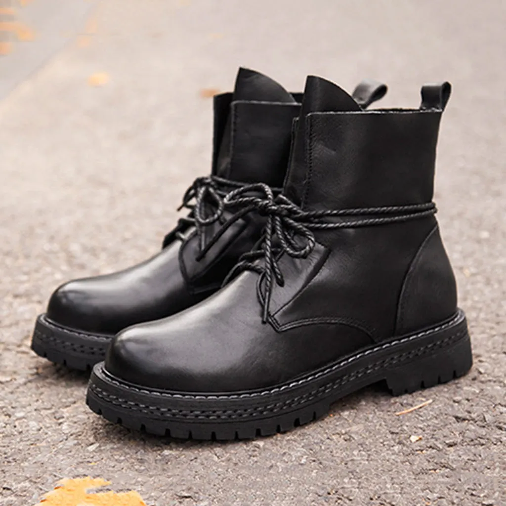 Autumn Winter Martin Boots Women