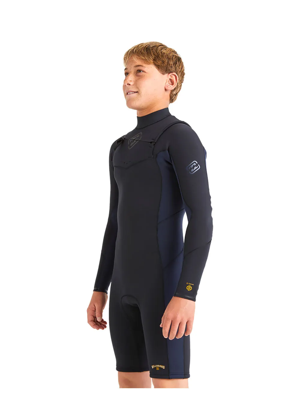 Billabong Boys Absolute Natural 2mm CZ GBS LS Spring Suit Wetsuit