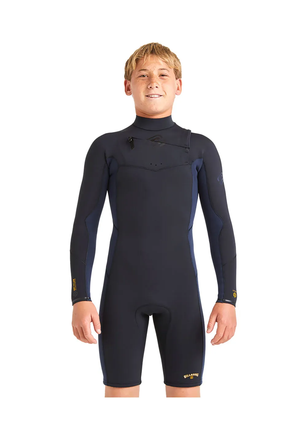 Billabong Boys Absolute Natural 2mm CZ GBS LS Spring Suit Wetsuit