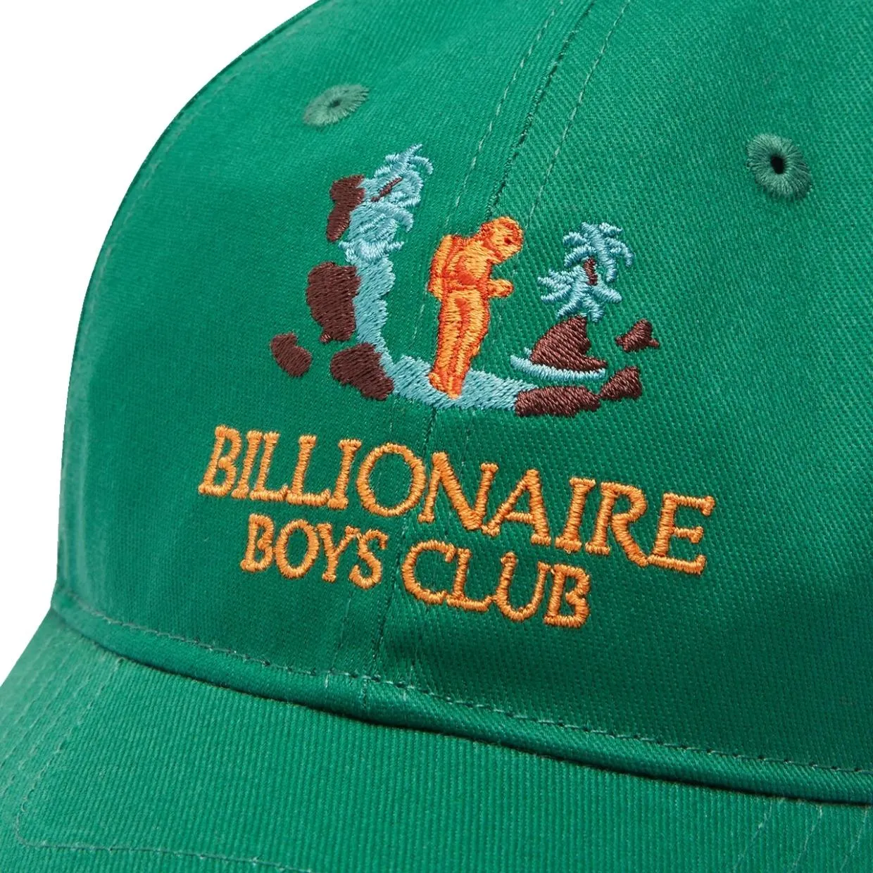 Billionaire Boys Club Hiking Logo Curved Visor Green Cap