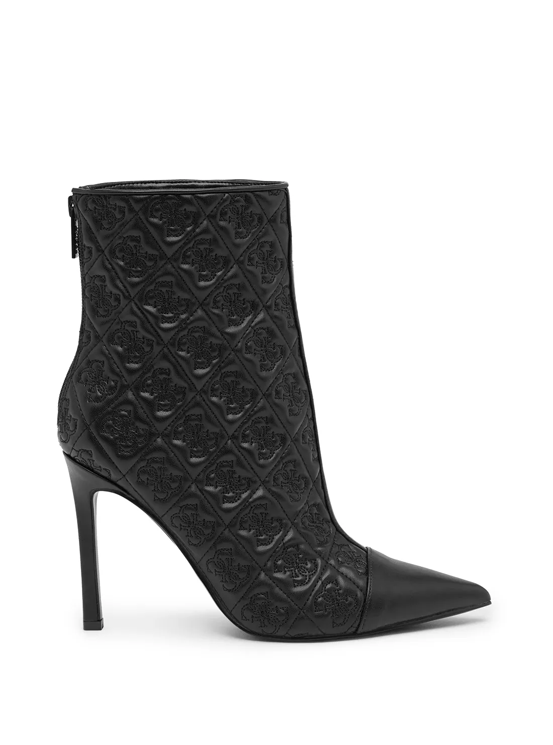 Black Simonea Logo Ankle Boots