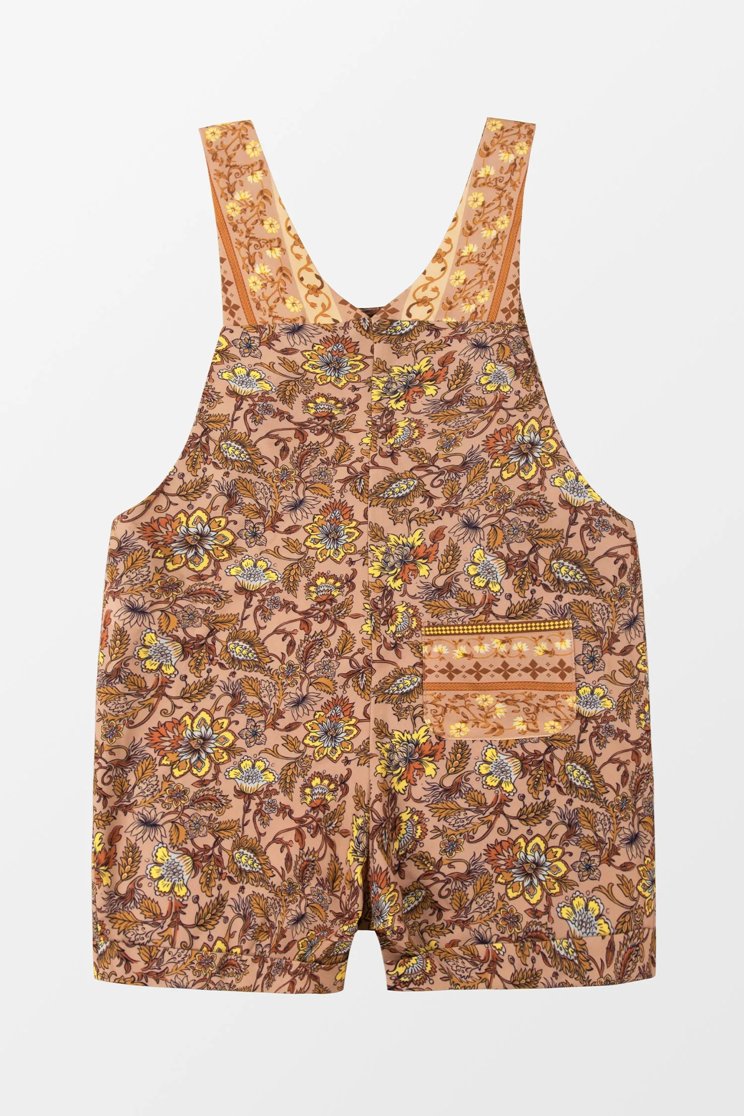 Boys Vacation Paisley Print Overalls