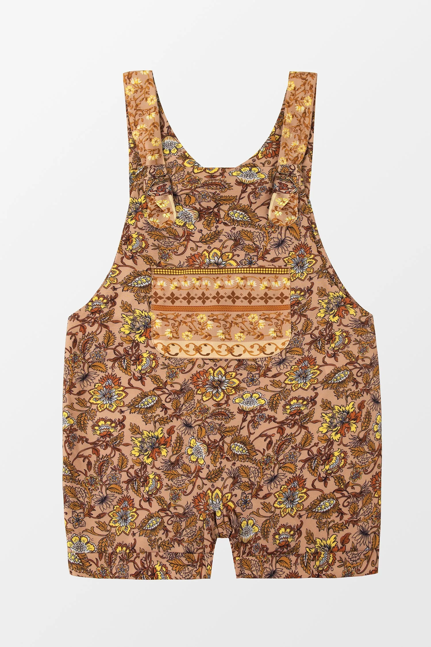 Boys Vacation Paisley Print Overalls