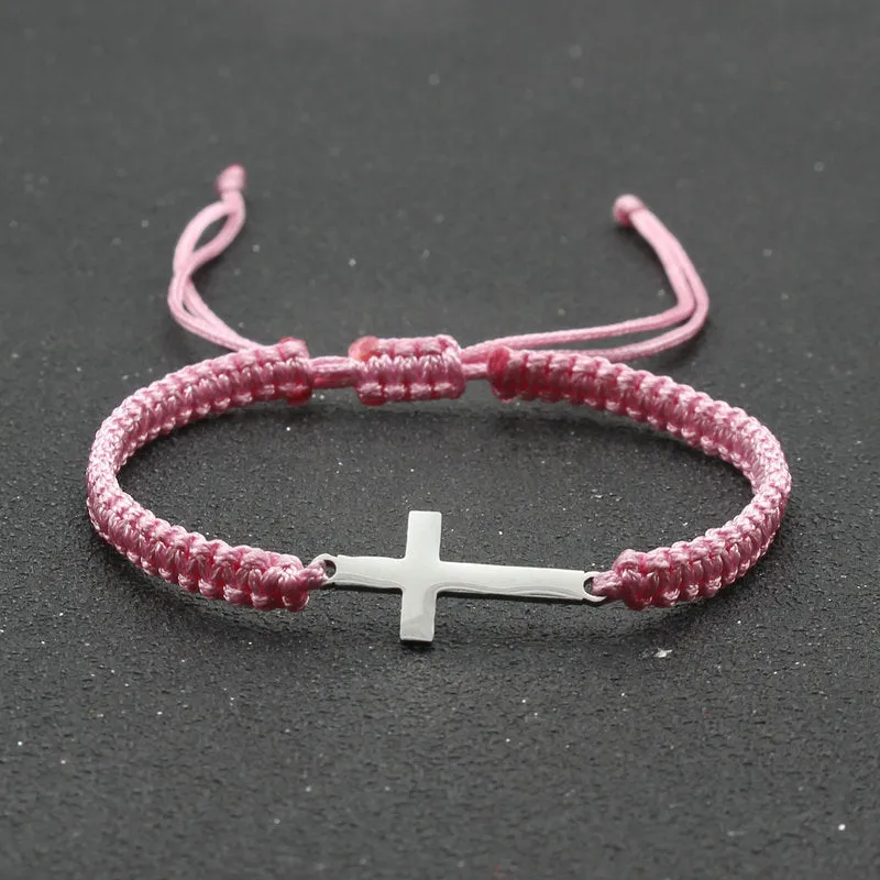 Braided Cross Bracelet