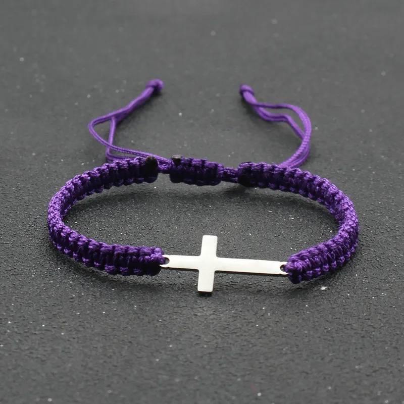 Braided Cross Bracelet