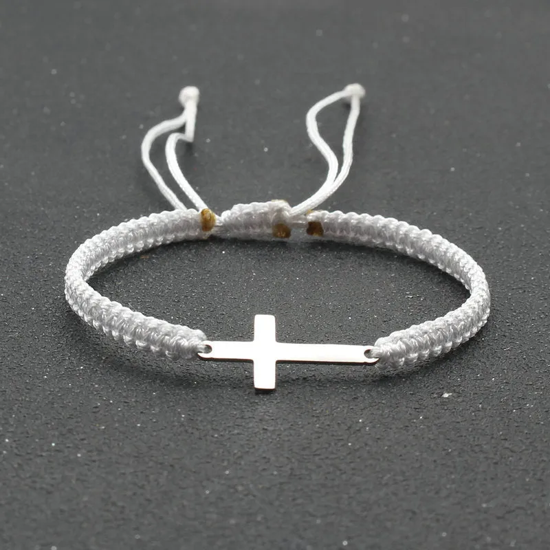 Braided Cross Bracelet