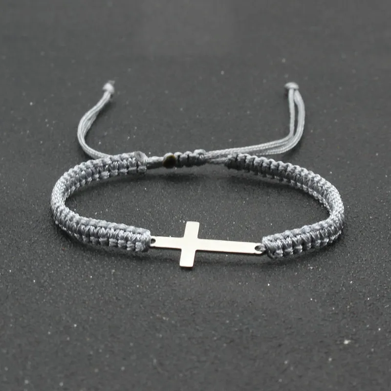 Braided Cross Bracelet