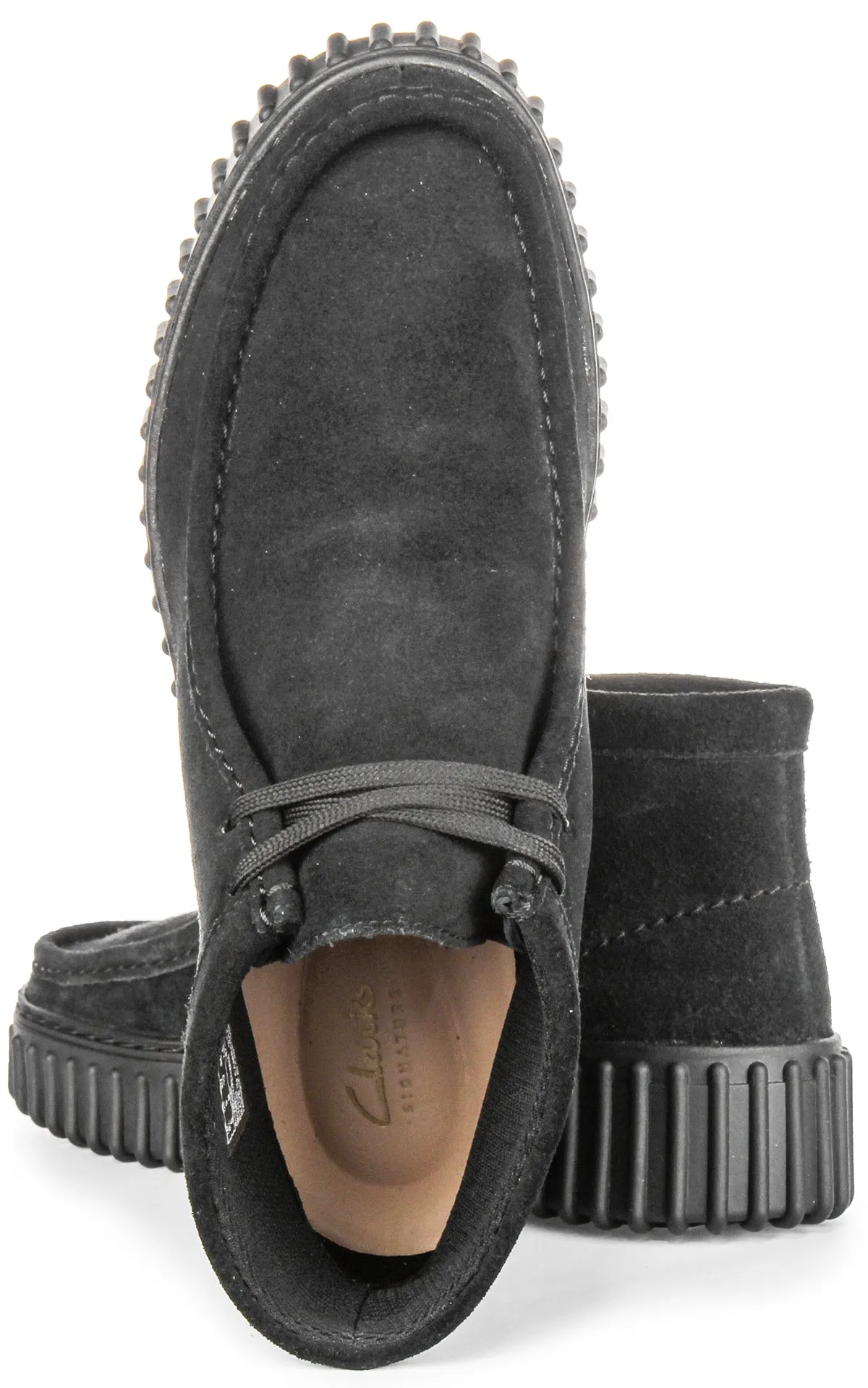 Clarks Torhill Moss In Black For Women