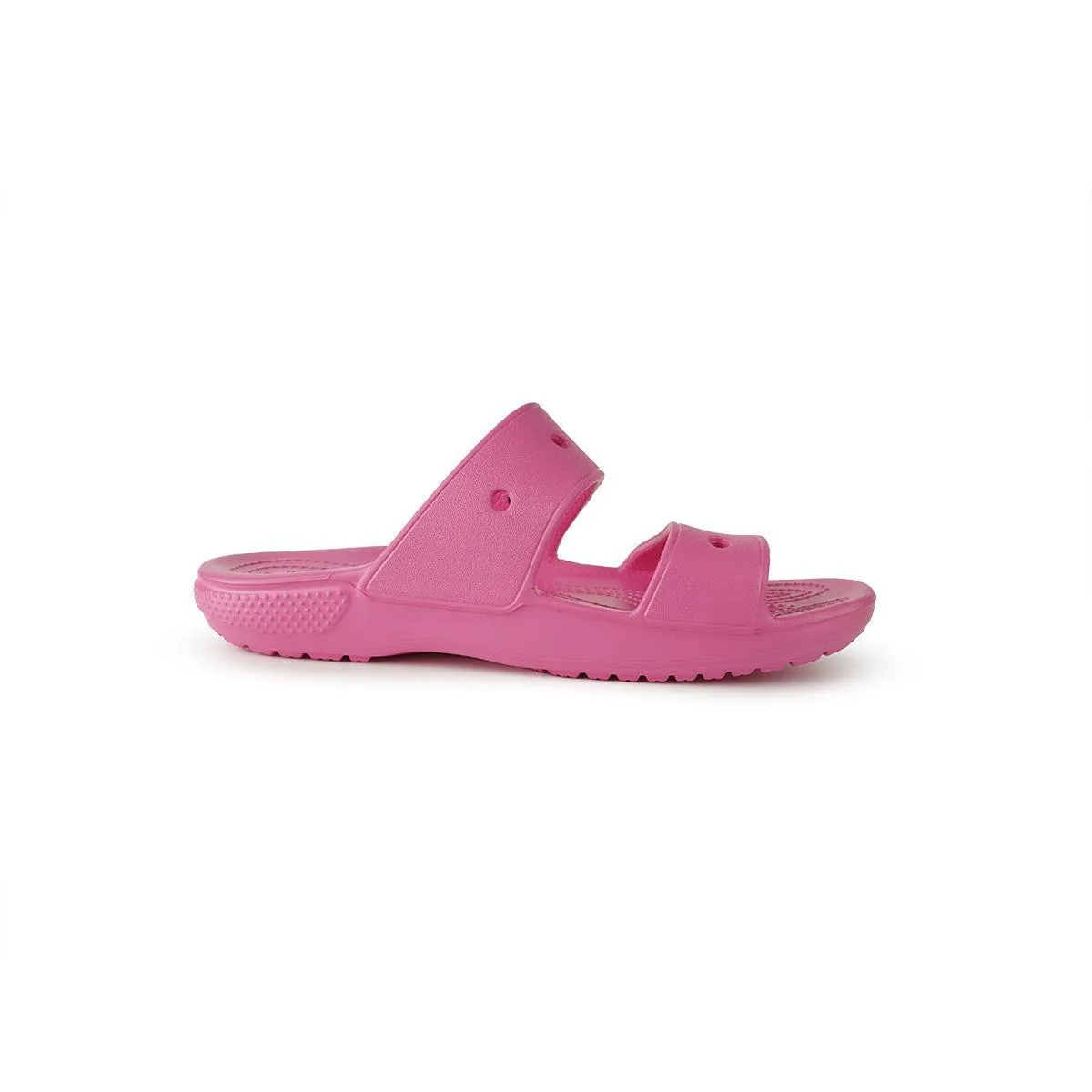 Crocs Classic Flat Sandals Rubber Pink Colour For Women