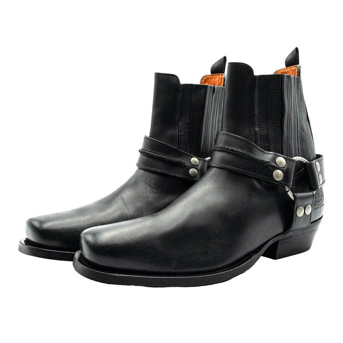 Dockers By Gerli Harness Ankle Boots Leather Black Colour For Men