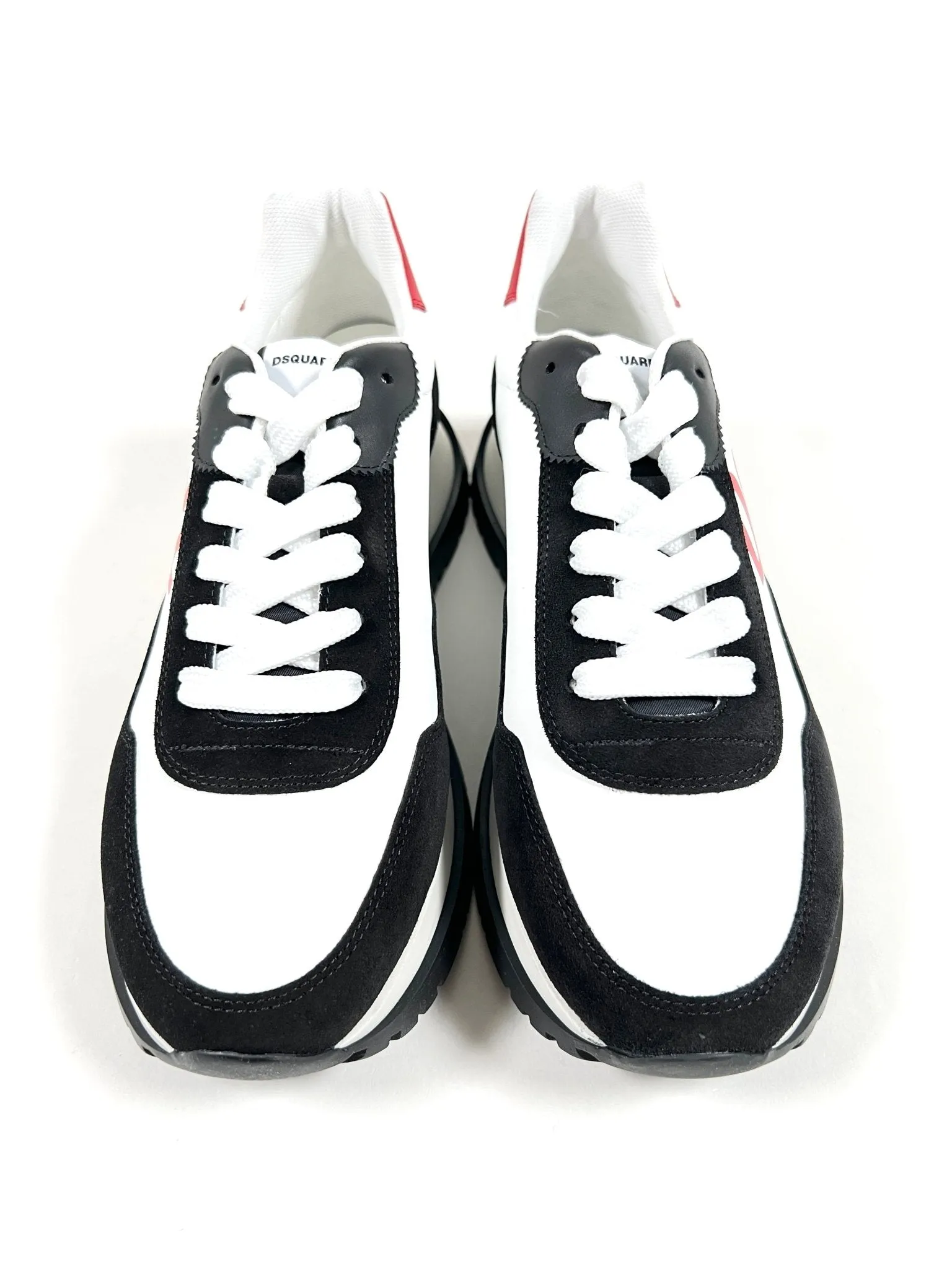 Dsquared2 SNM0270 Sneakers Velour-Nero-Bianco-Rosso