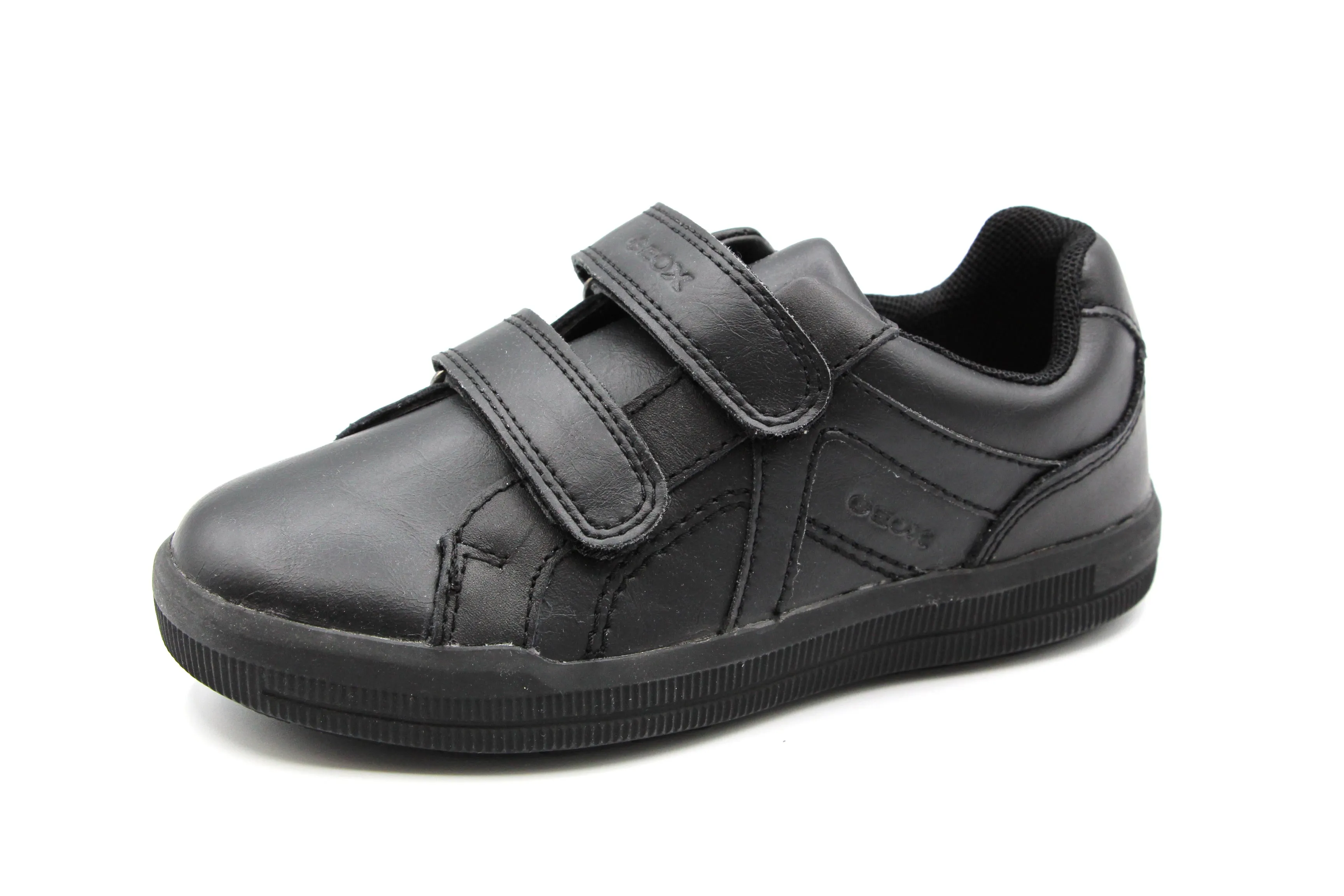 Geox  Black Double Velcro Sneaker J944AG