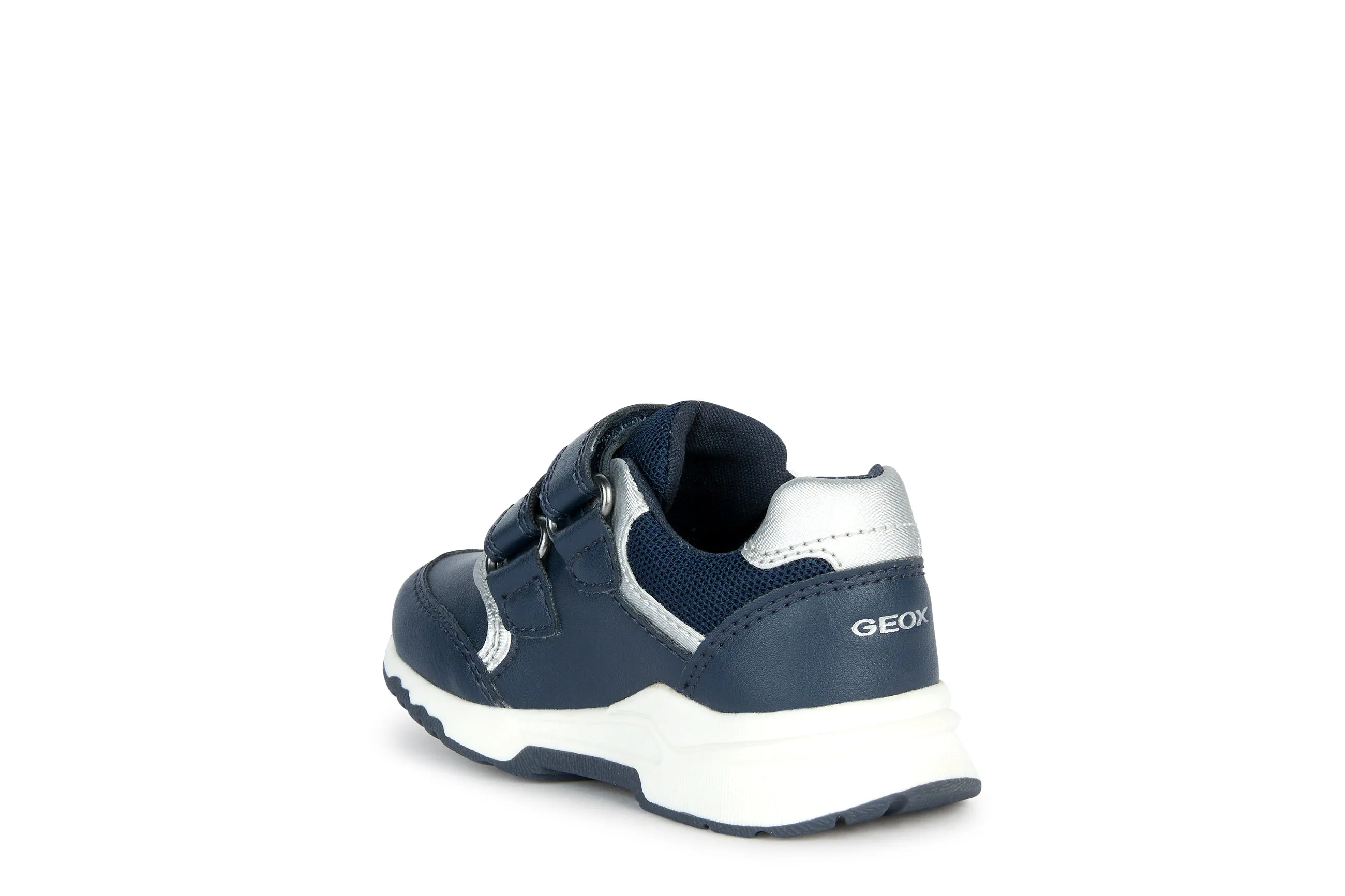 Geox Pyrip Boys Navy Silver Trainer