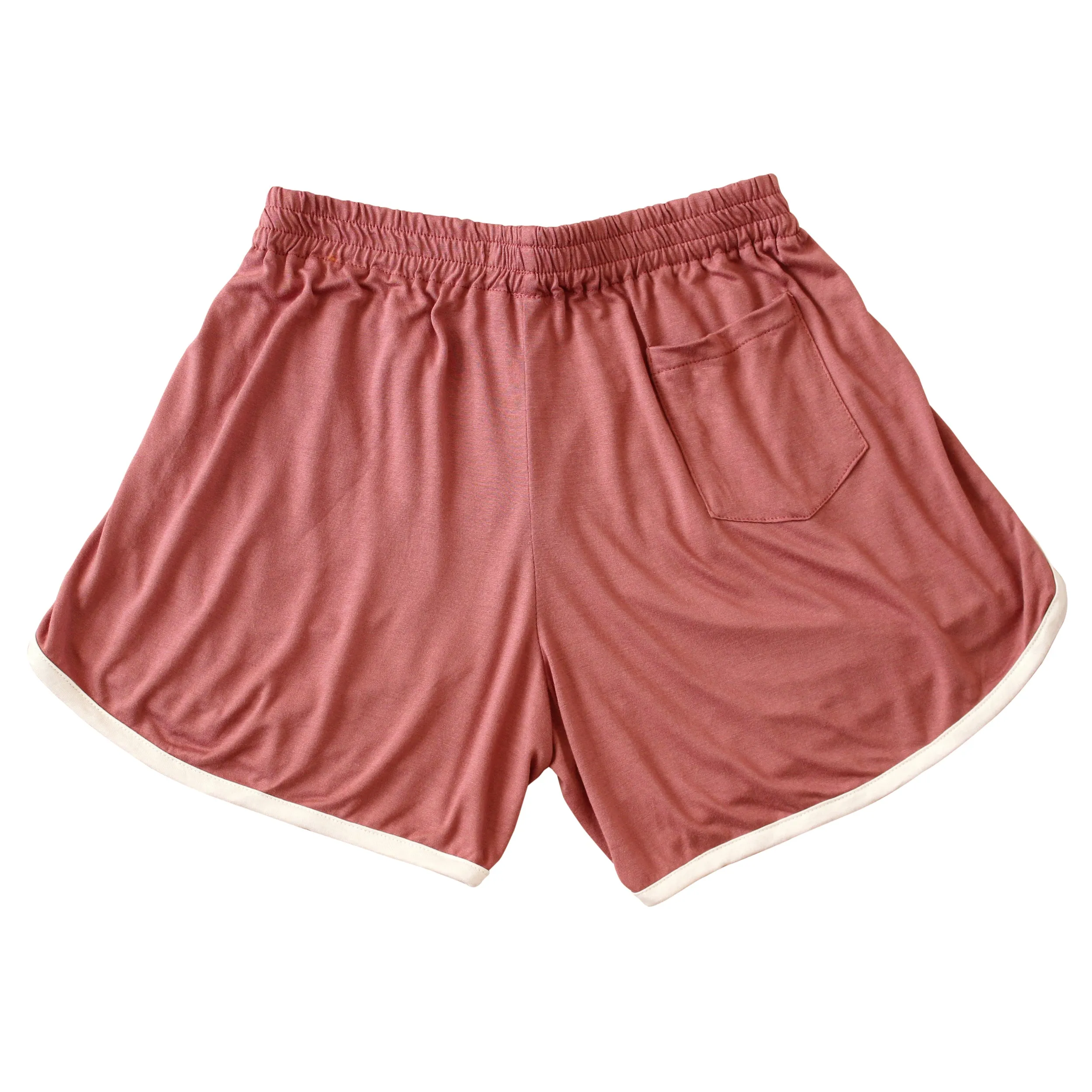 GIRL Seaside Runner Bamboo Shorts, in Desert Rose by BrunnaCo