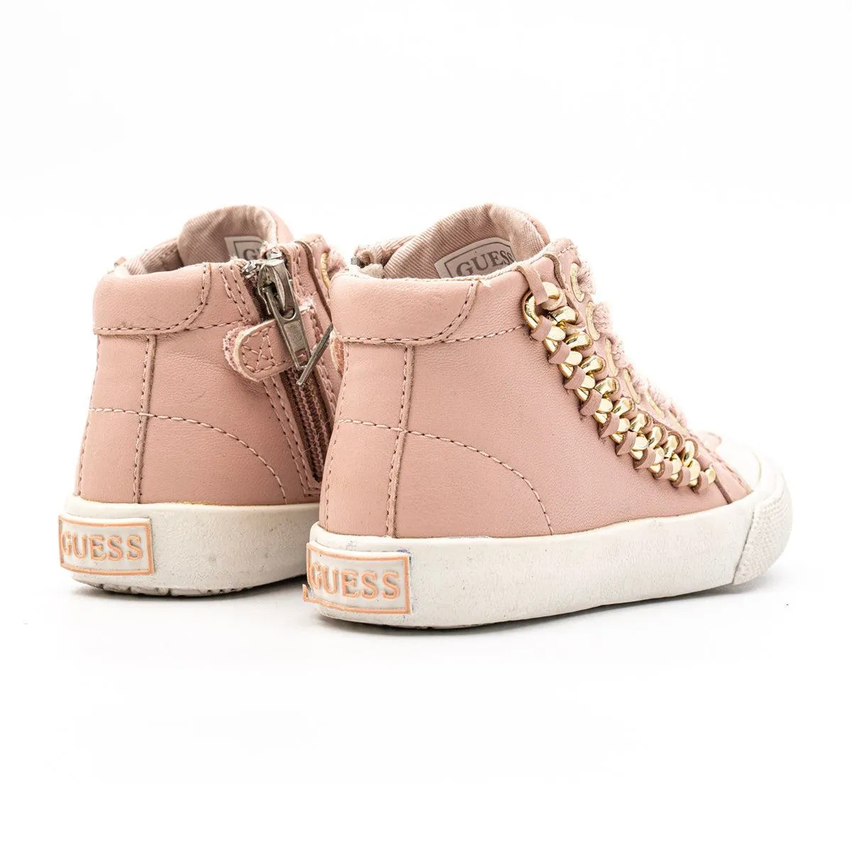 Guess Fjlry 1 Sneakers Leather Pink Colour For Kids