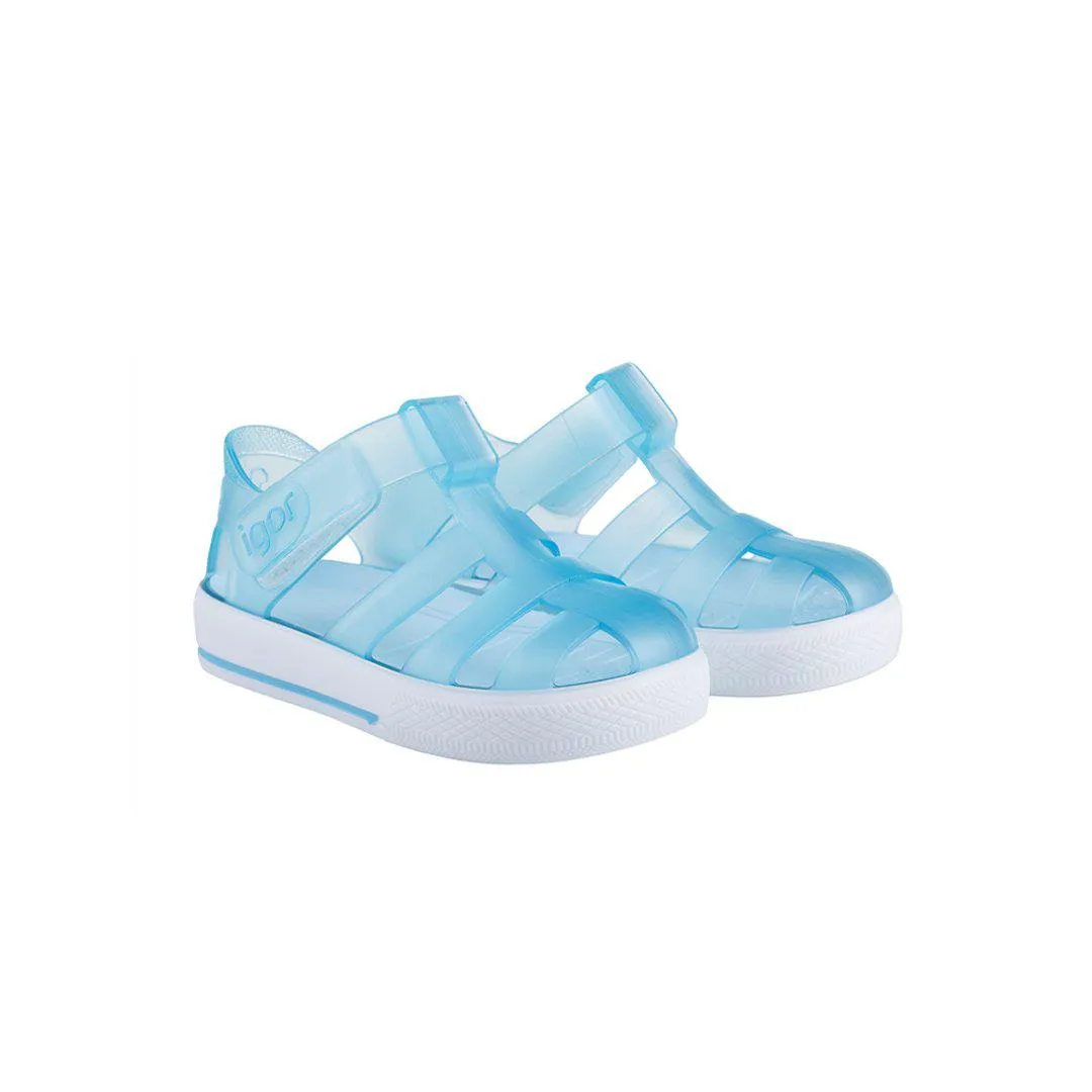 Igor Star Transparent Sandals - Celeste