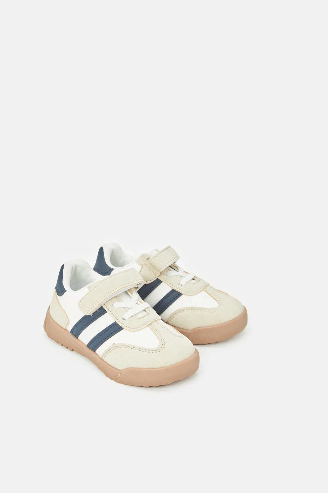 Infant Boys Beige Velcro Sneaker