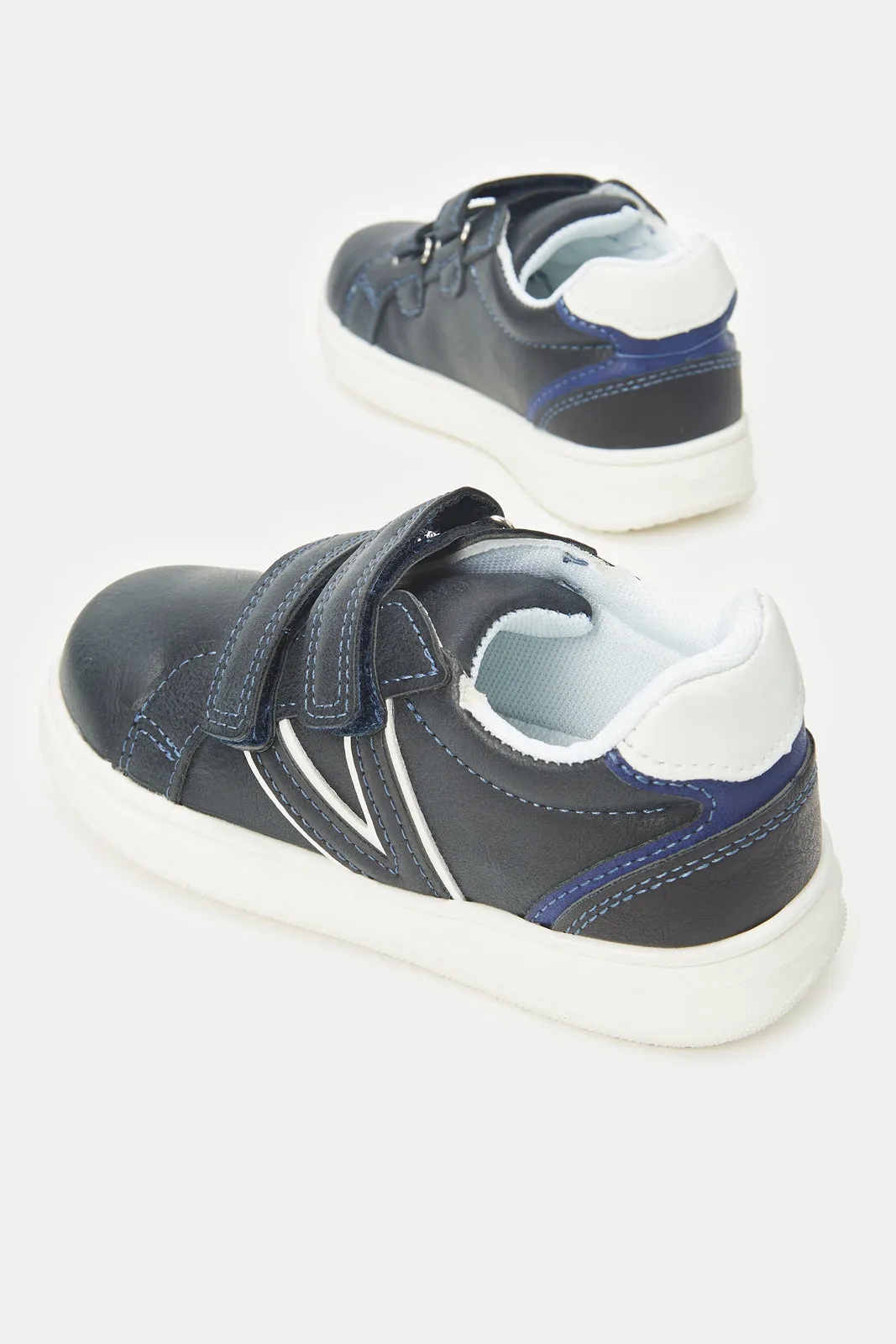 Infant Boys Navy Velcro Sneaker