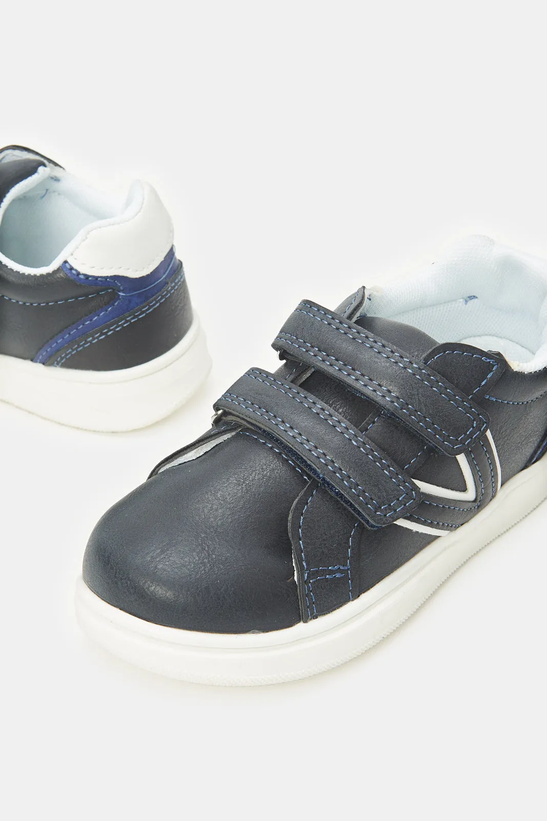 Infant Boys Navy Velcro Sneaker