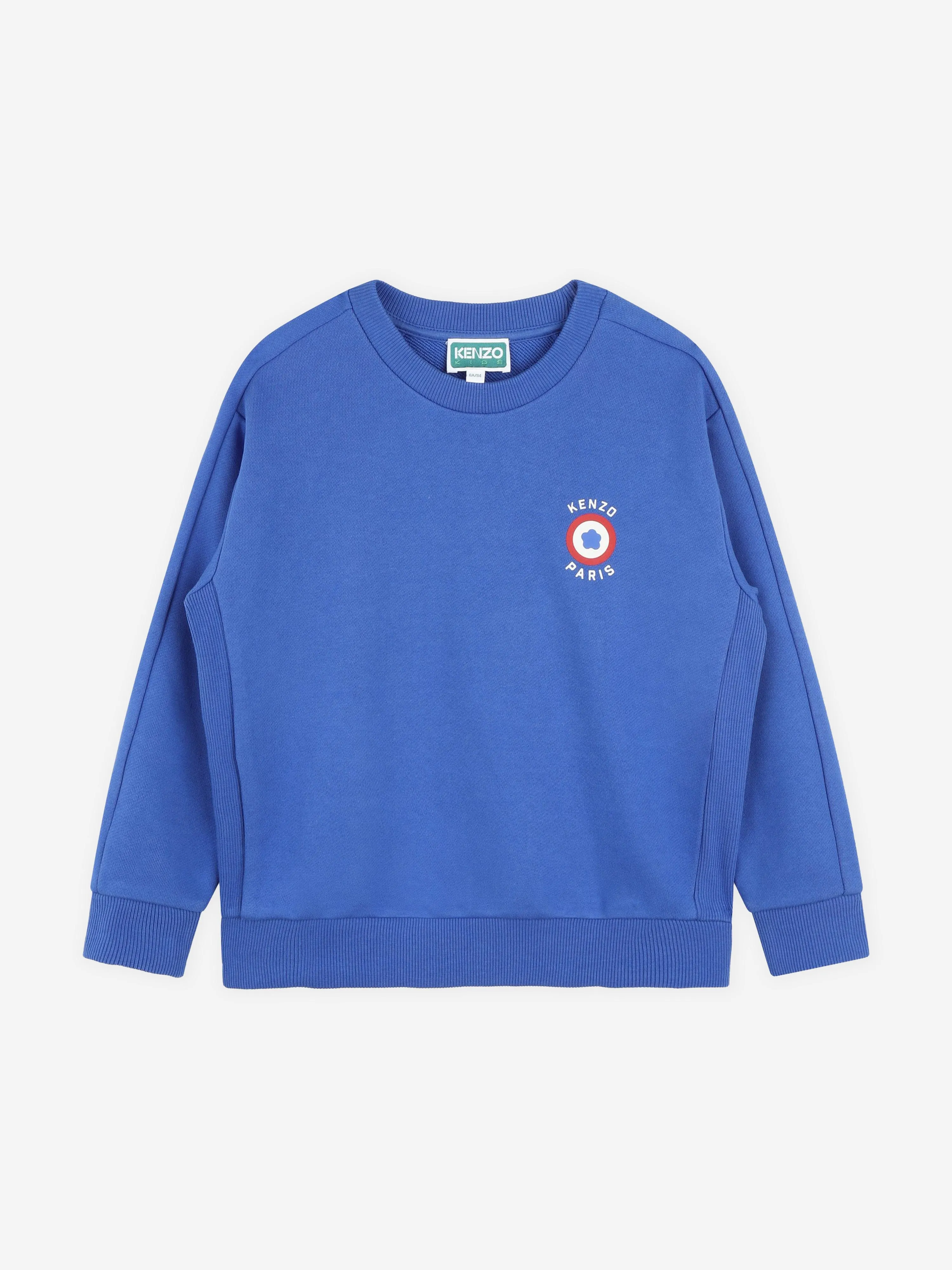 KENZO Boys Logo Sweatshirt in Blue