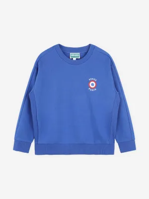 KENZO Boys Logo Sweatshirt in Blue