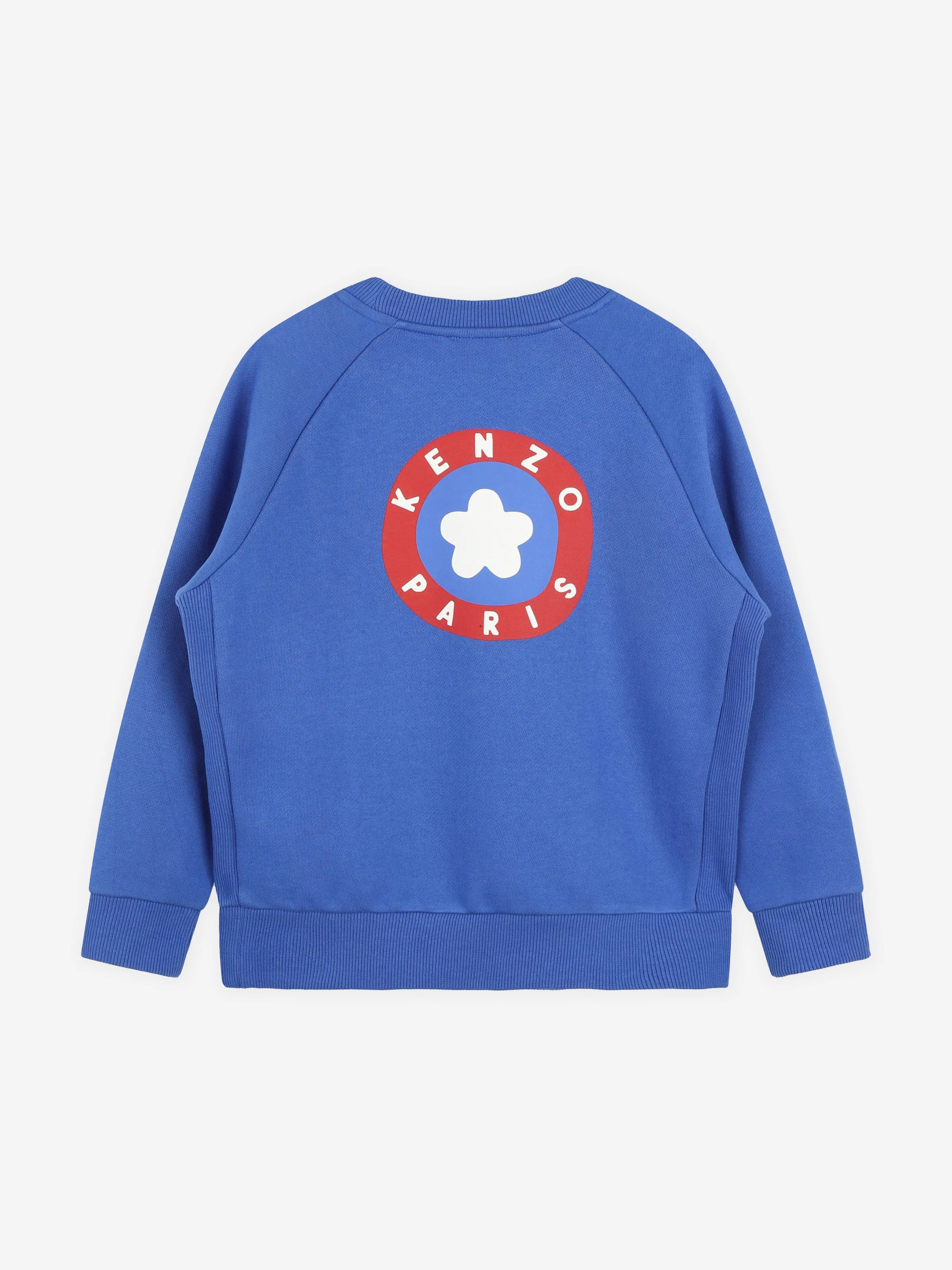 KENZO Boys Logo Sweatshirt in Blue