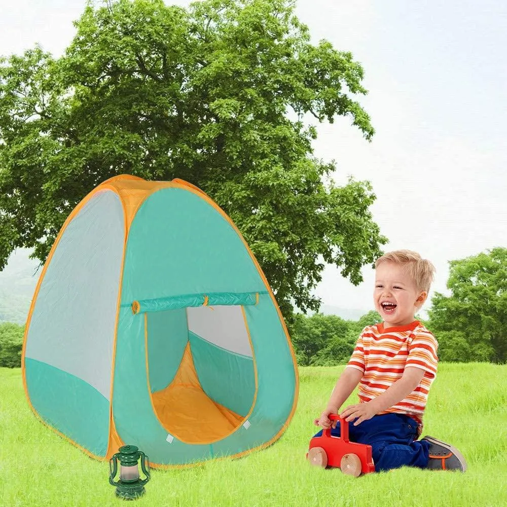 Kids Camping Set with Tent Camping Gear Tool Pretend Play Set for Toddlers Kids Boys Girls Outdoor Toy Birthday Gift