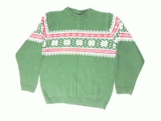 Lil Man Snowflakes-Boys 10/12 Christmas Sweater