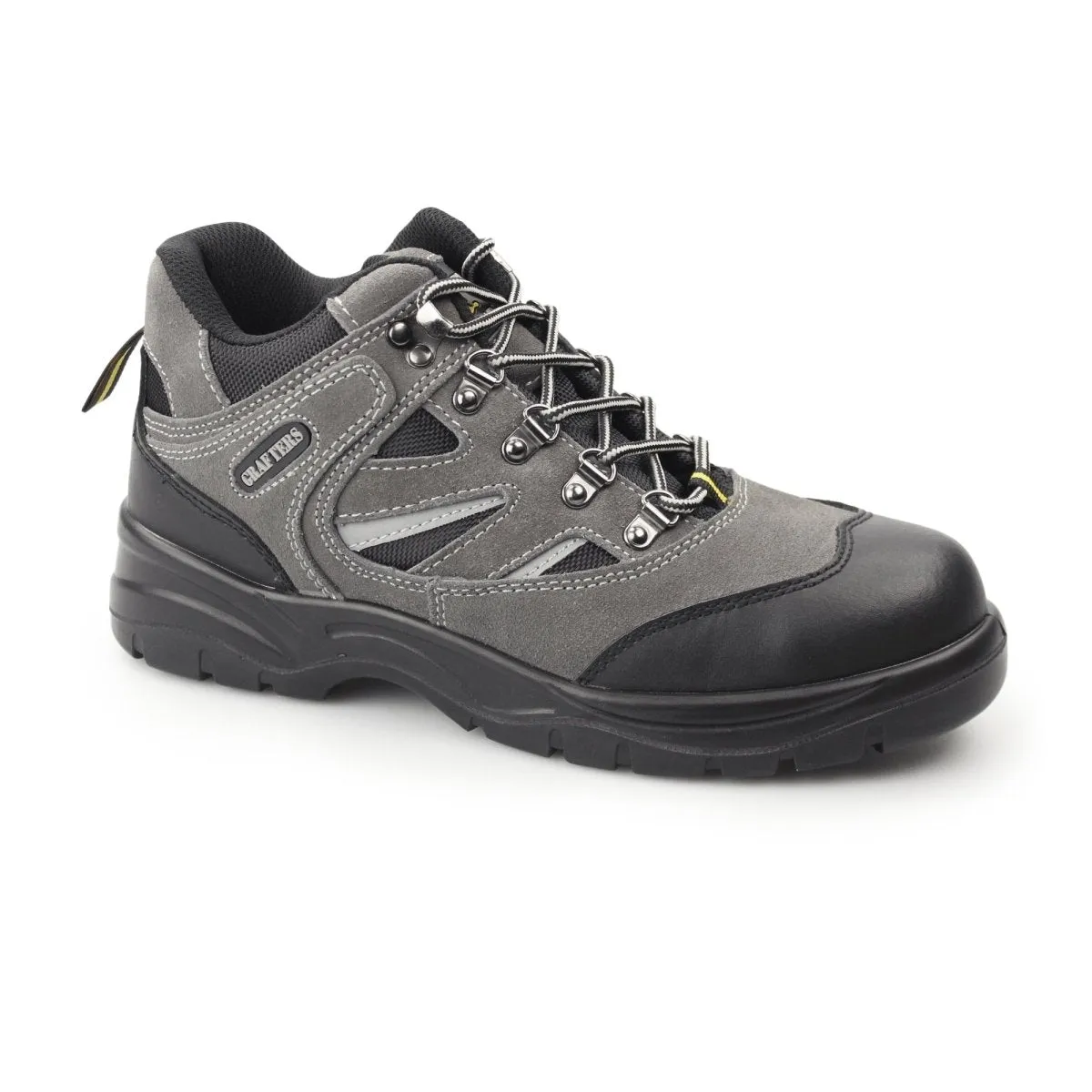 M685F Unisex Suede Hiking Safety Boots Grey/Black