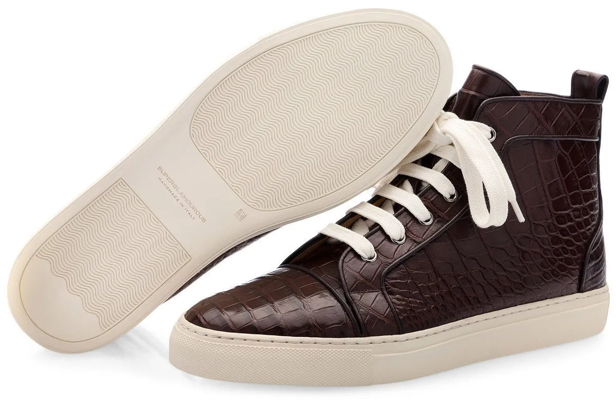 MAXIME CROCODILE COCOA HIGH TOP