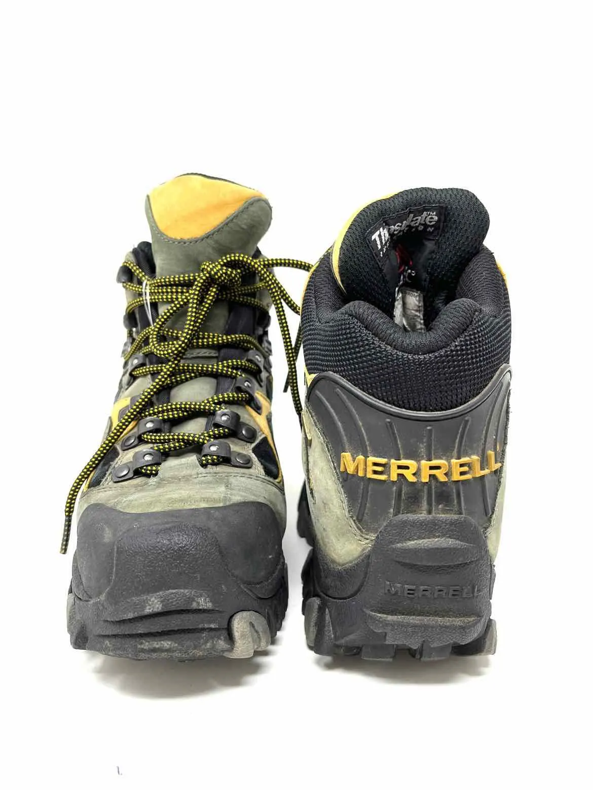 Merrell Women's Green/Black Hiking Lace-Up Size 7 Boots