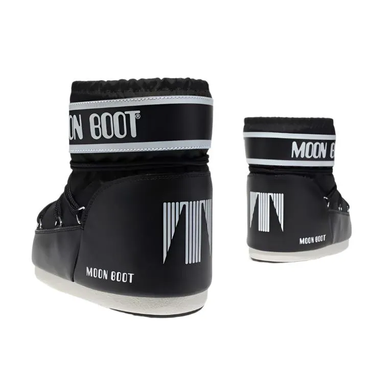 MOON BOOT BLACK LOW COLOURBLOCK NYLON BOOTS