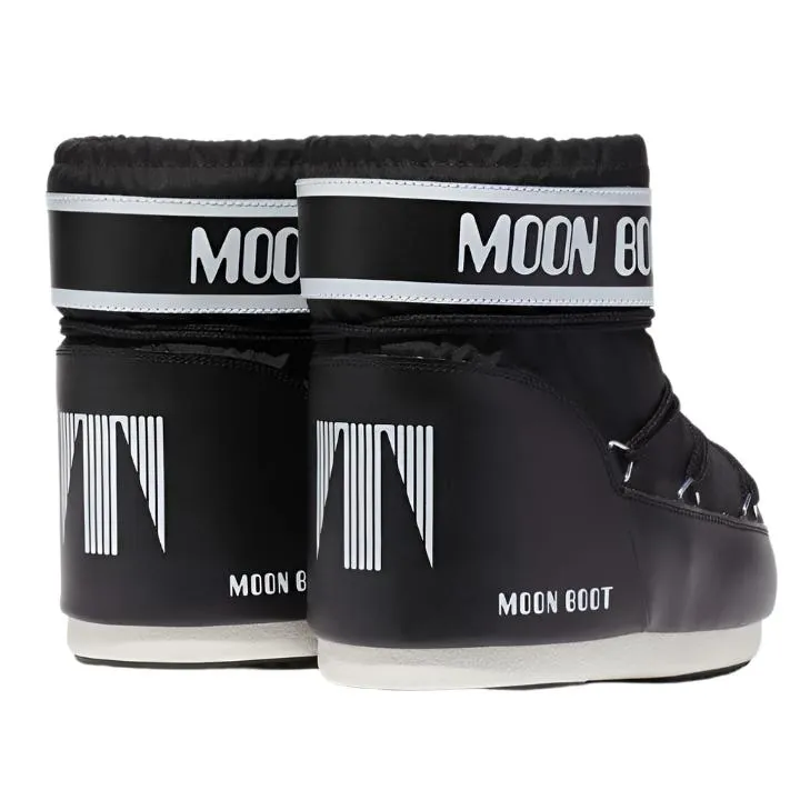 MOON BOOT BLACK LOW COLOURBLOCK NYLON BOOTS