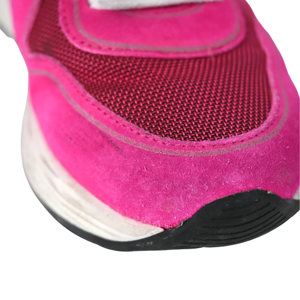 Neon Pink Running Sneakers