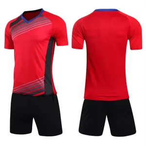 New Style survetement football jerseys team sport kit mens soccer jersey set uniforms shirts shorts maillot de foot custom print