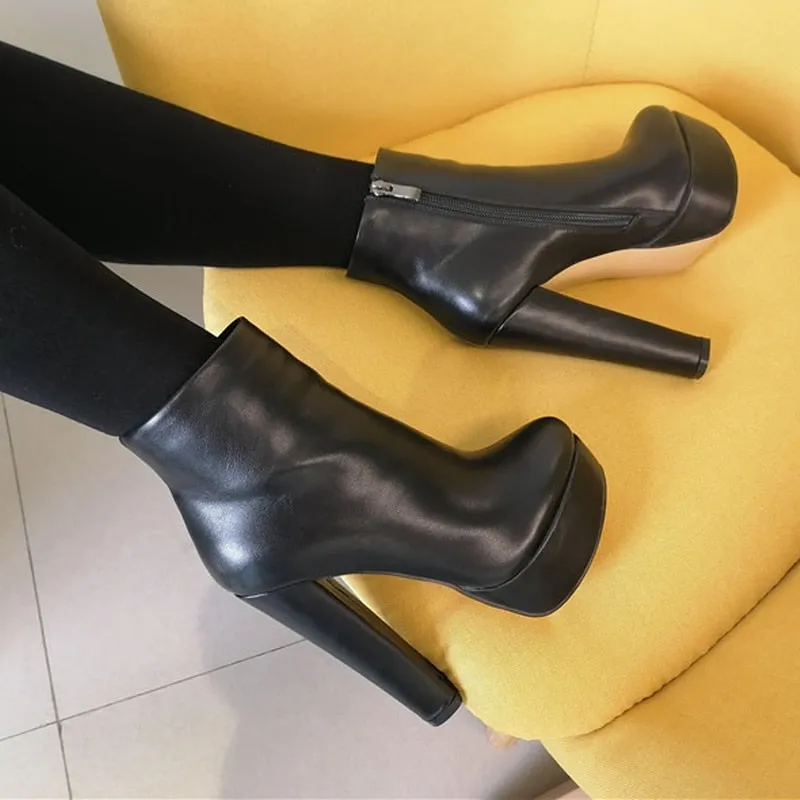 Platform Ankle Boots