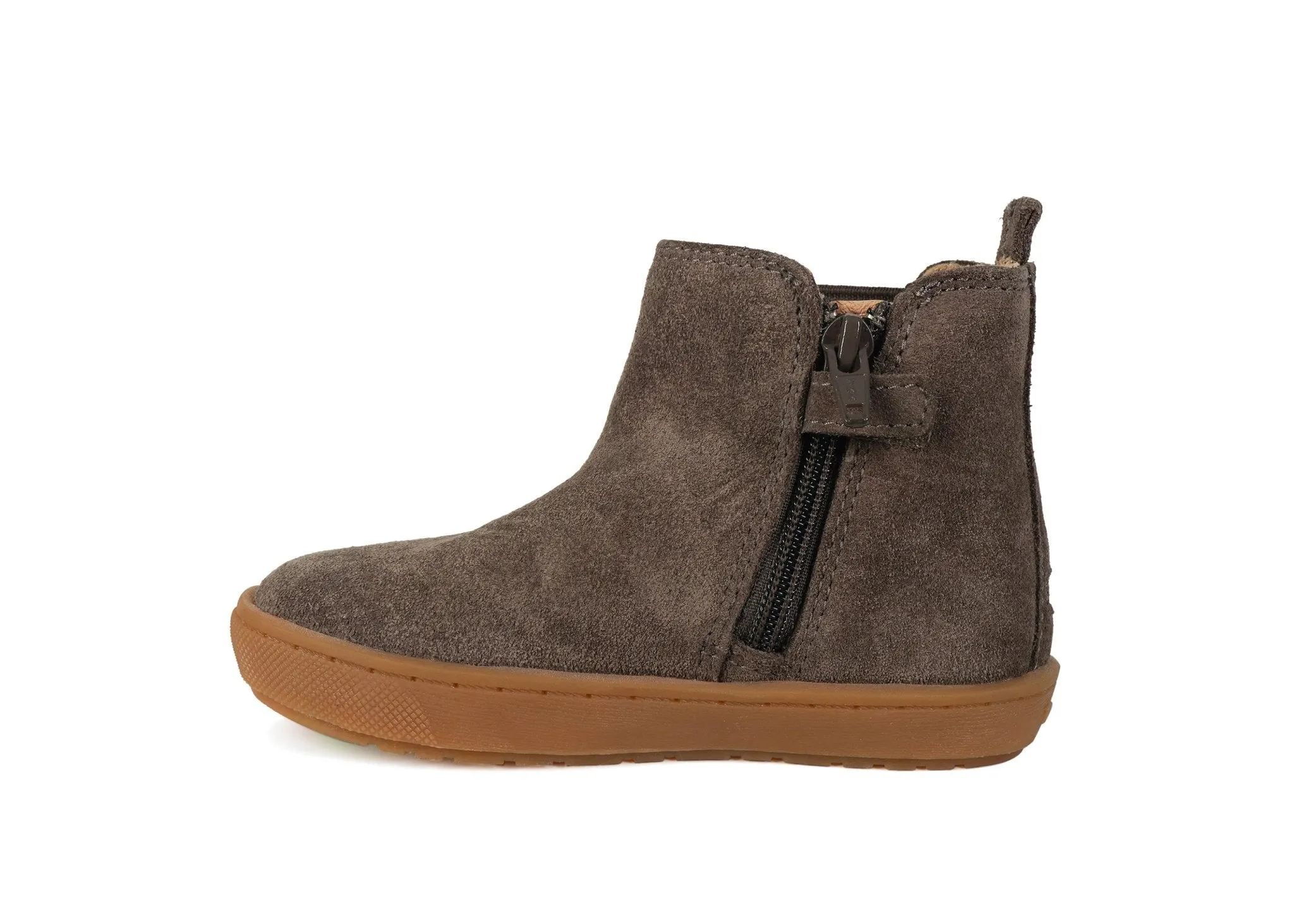 RIVER - Brown Suede Gusset Boots (Available in Half Sizes)