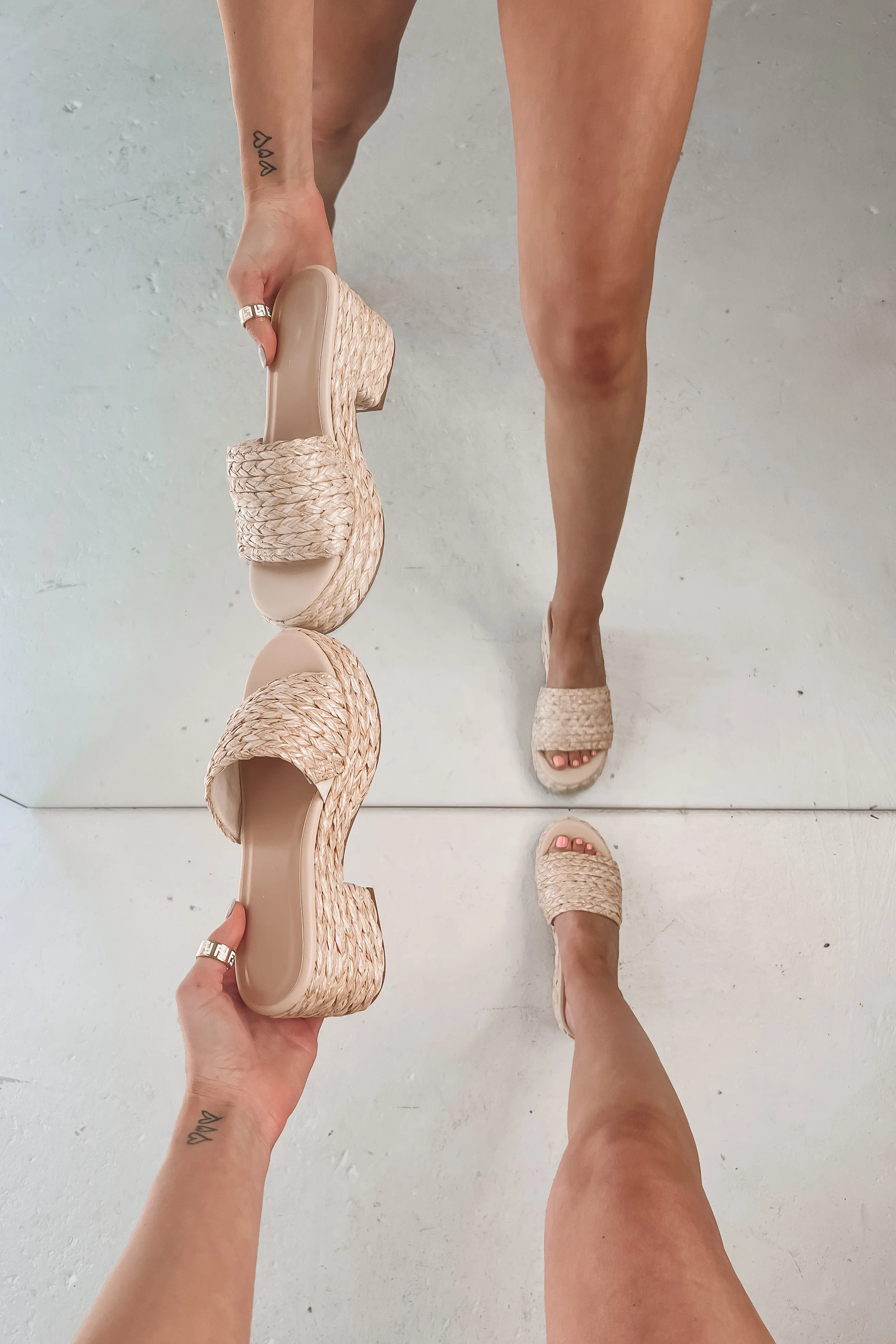 See You By The Sea Woven Sandals