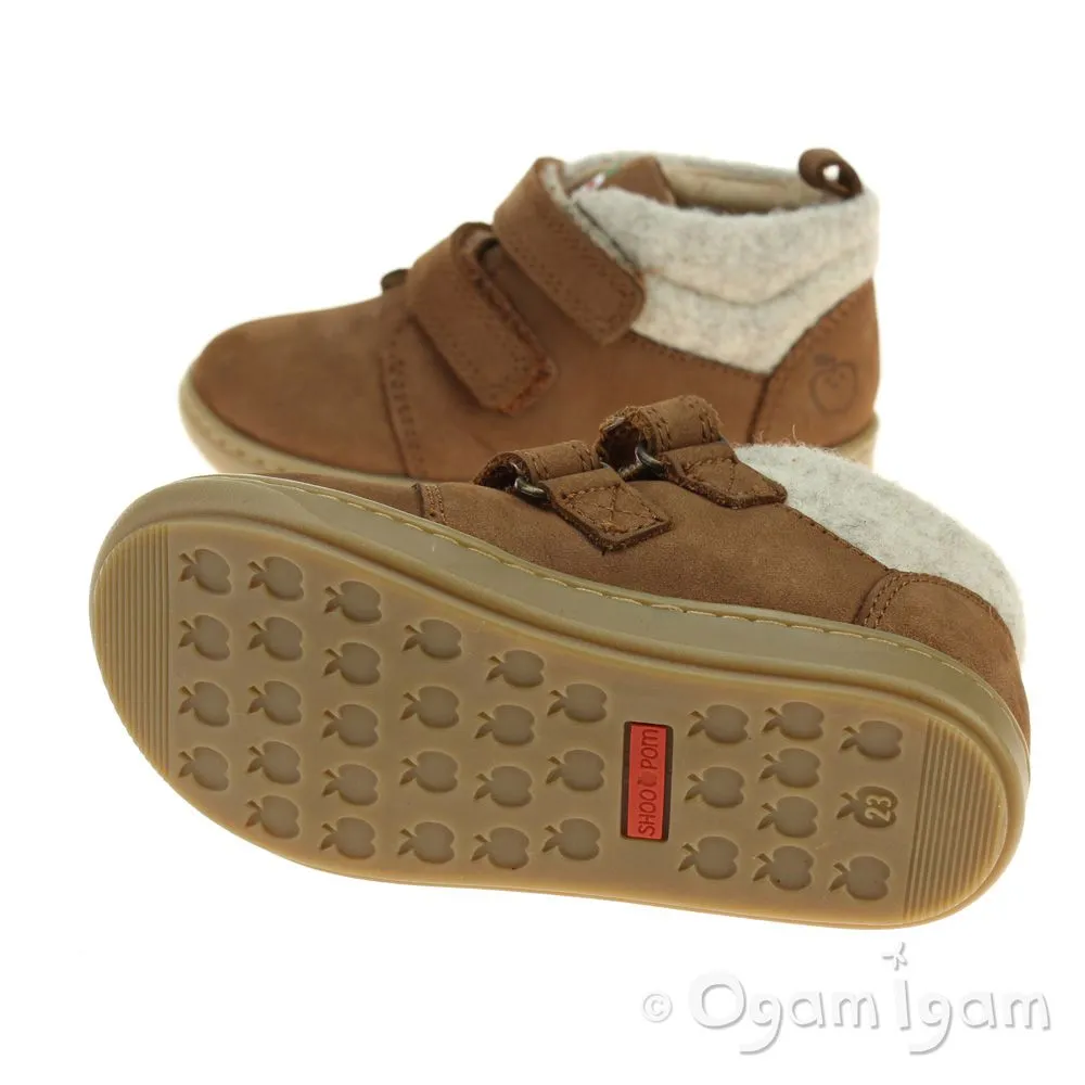 Shoo Pom Bouba Scratch Wool Infant Boys Camel-Ecru Boot