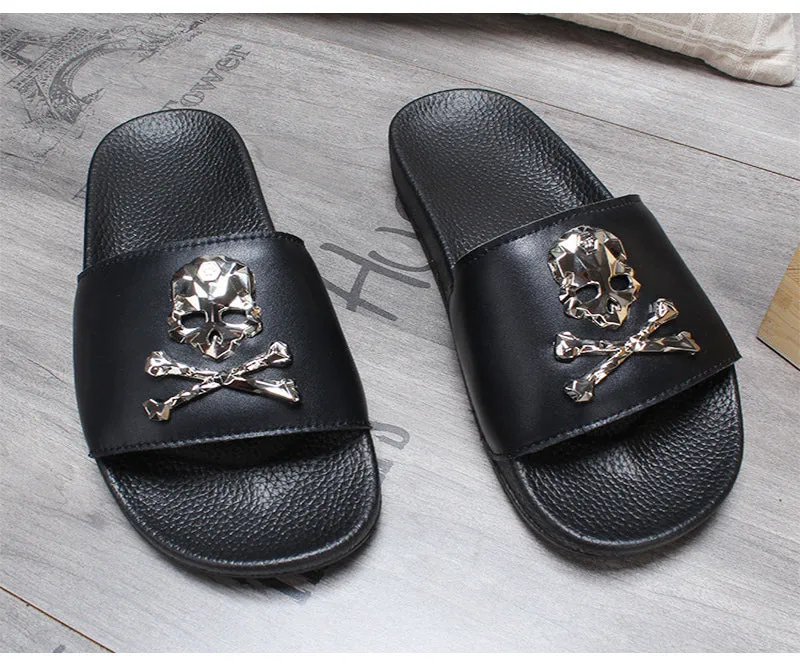 Skull Slide Sandals