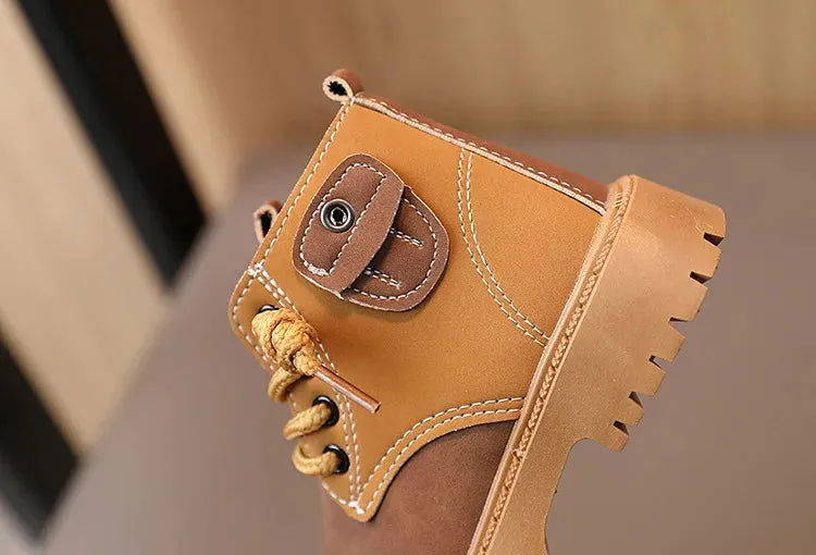 Soft Leather Anti-Slippery Ankle Snow Boots