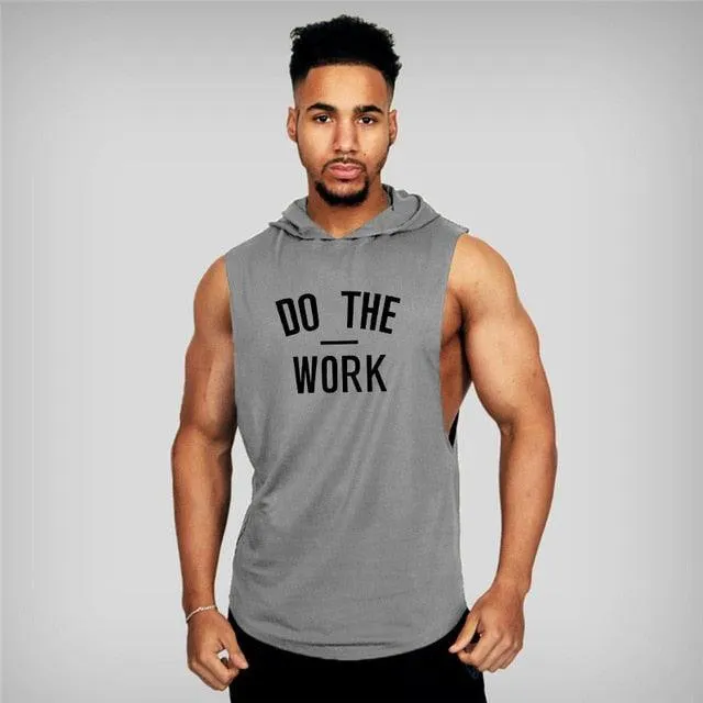 Stringer Hoodies Sporting Fitness Brand Tank Top - Men's Gyms Clothing Cotton Pullover Hoody (TM7)