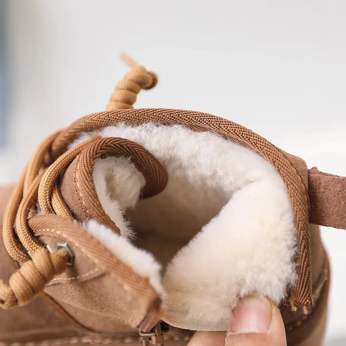 Thick Plush Suede Winter Boots