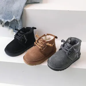 Thick Plush Suede Winter Boots