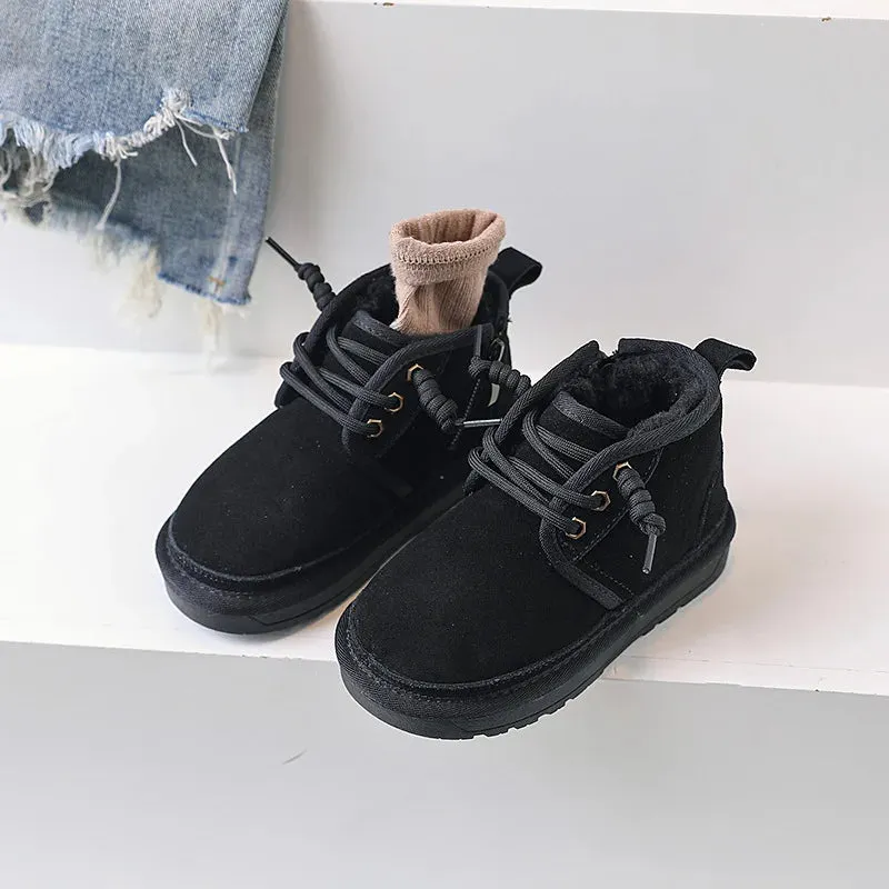 Thick Plush Suede Winter Boots