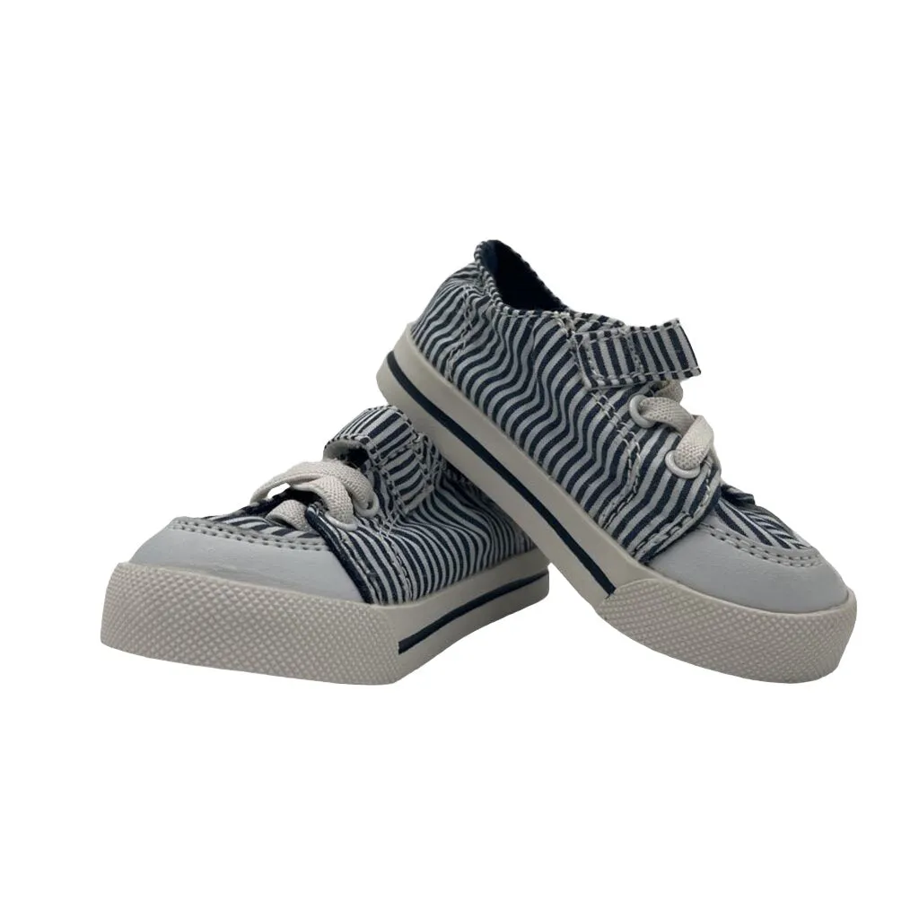 Velcro Striped Sneakers