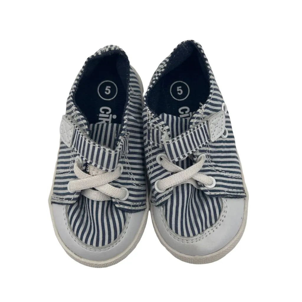 Velcro Striped Sneakers